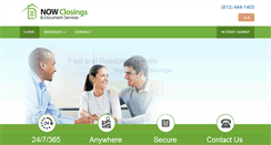 Desktop Screenshot of nowclosings.com